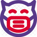 Devil Smile Emoji With Face Mask Emoji Icon