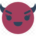 Devil Smiley Demon Evil Smiley Icon