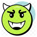 Devil Smiley Face Emoji Expression Icon