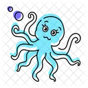 Devilfish Octopus Sea Creature Icon