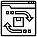 Entrega De Devolucao Pacote De Devolucao Pacote De Devolucao Ícone