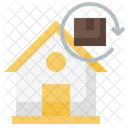Entrega de devolución  Icono