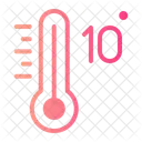 Dez Celsius Temperatura Ícone