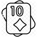 Dez de diamantes  Ícone
