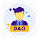 Dao Dezentrale Autonome Organisation Laptop Symbol