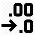 Dezimalzahl Bruch Formatierung Symbol