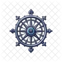 Dharma Wheel Icon