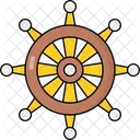 Dharma Wheel Dharma Chakra Buddhism Wheel Icon
