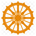Dharma Wheel Wheel Chakra Icon