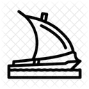 Dhow Ancient Ship Icon