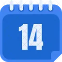 Dia 14 Dia 14 Numero 14 Icono