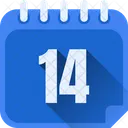 Dia 14 Dia 14 Numero 14 Icono