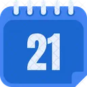 Dia 21 Dia 21 Numero 21 Icono