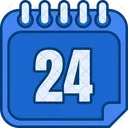 Dia 24 Dia 24 Numero 24 Icono