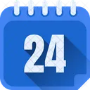 Dia 24 Dia 24 Numero 24 Icono