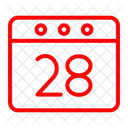 Amor Fecha Limite Calendario Icono