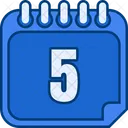 Dia 5 Dia 5 Numero 5 Icono