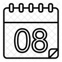 Octavo Calendario Icono
