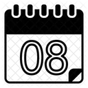 Octavo Calendario Icono