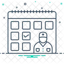 Dia Da Consulta Medica Lembrete Agendamento Ícone
