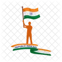 India Bandeira Independencia Icon