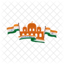 India Bandeira Independencia Icon