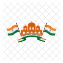 India Bandeira Independencia Icon