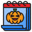 Dia De Halloween Halloween Fecha Icono