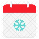 Invierno Dia Calendario Icono