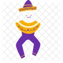 Skeleton Fiesta Celebration Icon
