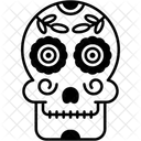 Dia De Muertos Mexico Skulls Icon