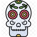 Dia De Muertos Mexico Skulls Icon