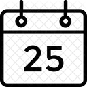 Calendario Parede Data Ícone