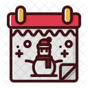 El Dia De Navidad Calendario 25 De Diciembre Icono