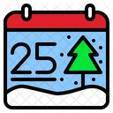 Calendario De Navidad 25 De Diciembre Calendario Icono