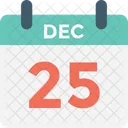 Navidad Dia Calendario Icono