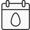 Calendario Dia Pascoa Ícone