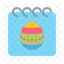 Huevo De Pascua Felices Pascuas Icono