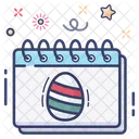 Dia De Pascua Calendario Calendario De Pascua Icono