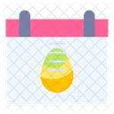 Dia De Pascua Calendario Fecha Icono