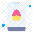 Dia De Pascua Huevo De Pascua Telefono Inteligente Icono