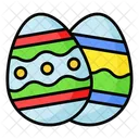 Dia De Pascua Huevos Icono