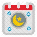 Ramadan Calendario Fecha Icono