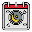 Ramadan Calendario Fecha Icono