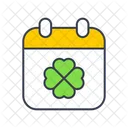 Dia De San Patricio Calendario Patricio Icono