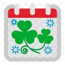 San Patricio Dia Calendario Icono