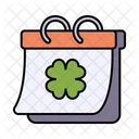 Dia De San Patricio Calendario Irlandes Icono