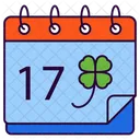 Dia De San Patricio Calendario Entrega Icono