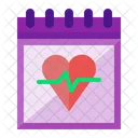 Dia Del Corazon Dia De La Salud Corazon Icono