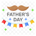 Dia Del Padre Bigotes Paternidad Icono